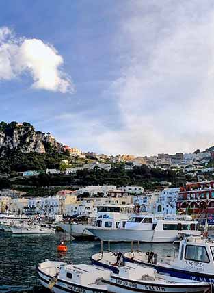 Marina Grande, le port commercial de Capri marina grande